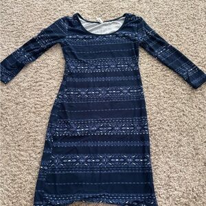 Mudd Navy Blue Geometric Dress